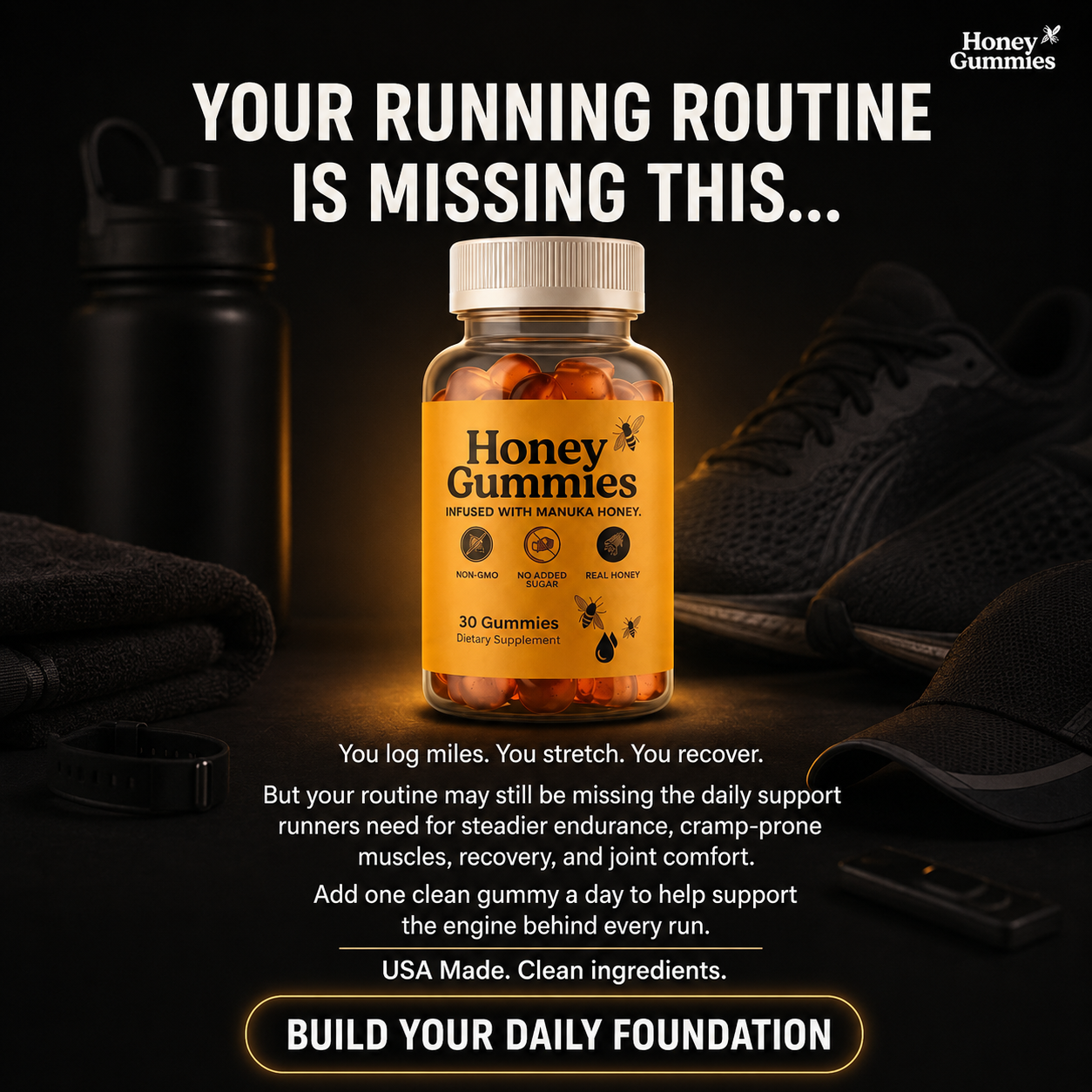Honey Gummies™ — Daily Endurance, Recovery & Joint Support