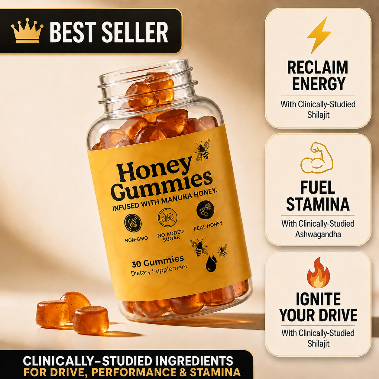 Honey Gummies™ Men’s Formula Split