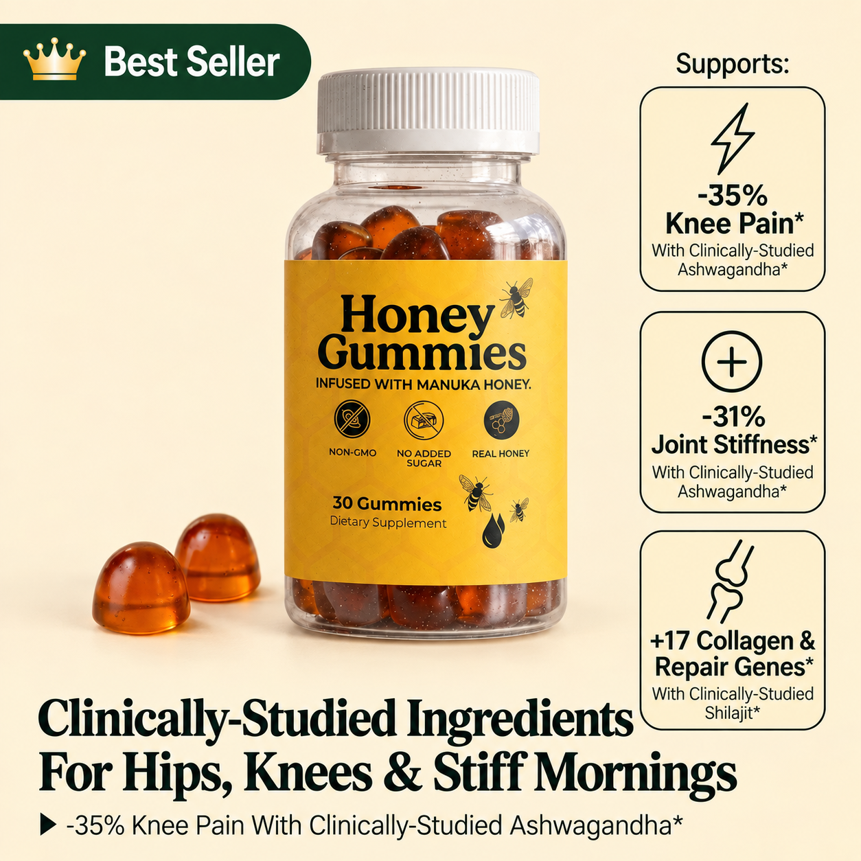 Honey Gummies Osteoarthritis