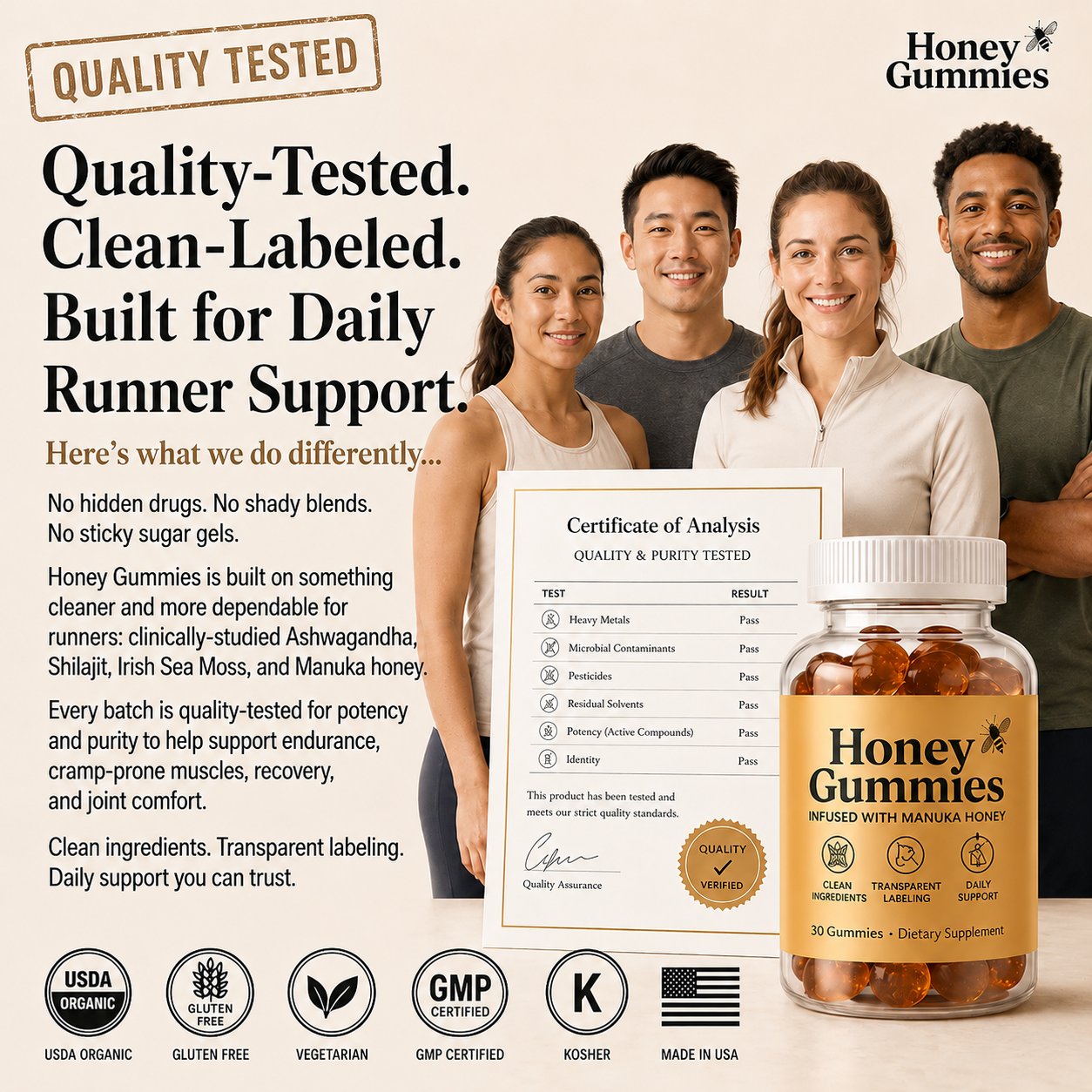 Honey Gummies™ — Daily Endurance, Recovery & Joint Support